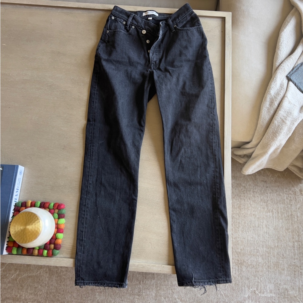 Abercrombie curve love high rise dad Jean
